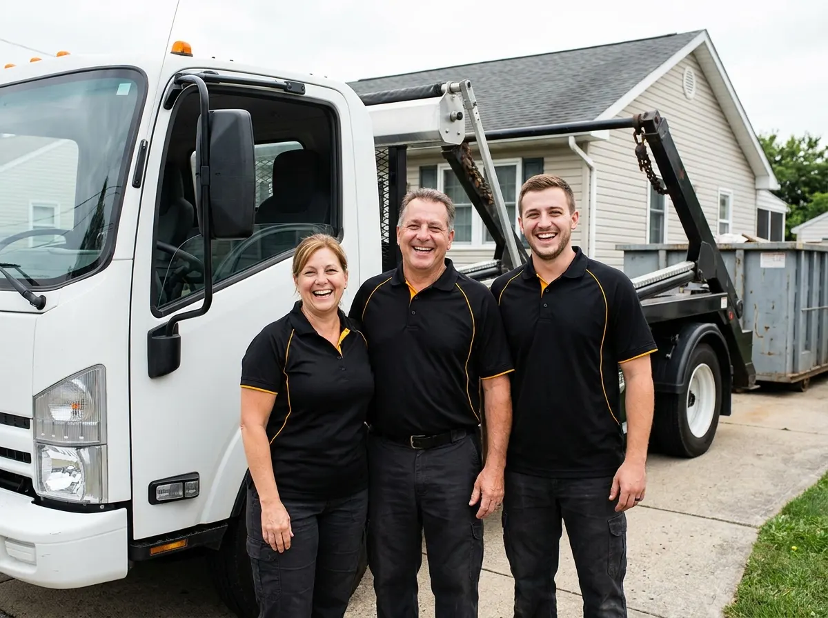 WasteBox Dumpster Rental dumpster team in Allentown, PA